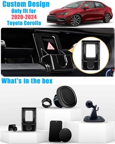 Toyota Corolla 2020-2024 Car Phone Holder – Magnetic Air Vent Mount for Secure Smartphone Navigation – Effortless Installation, No Residue, Enhanced Driving Safety – Universal Compatibility for All Smartphones – Ideal Dashboard Accessory