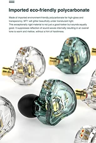FEDAI TRN MT1 High-Fidelity In-Ear Monitor Earbuds – Premium 10 mm Dynamic Driver Technology, Detachable Cable for Customization, Built-in Microphone for Effortless Calls, Sleek Black Design for Audiophiles and Everyday Use – Unmatched Sound Quality and Versatile Device Compatibility
