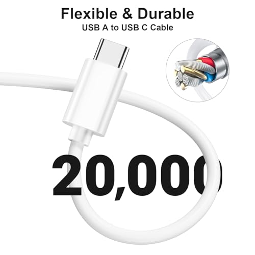 Compact 6-Inch USB A to USB C 3.1 Cable – 2-Pack for High-Speed 10 Gbps Data Transfer & Fast Charging | Perfectly Compatible with i Phone 15, Mac Book Pro, i Pad Pro, Samsung Galaxy S24, and Google Pixel | Ideal for Travel & Clutter-Free Connectivity | Durable Design for Everyday Use