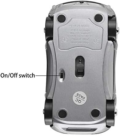 Vibrant Pink Car-Shaped Wireless Mouse for Small Hands – 2.4 GHz Ergonomic Optical Gaming Mouse with USB Receiver – Perfect for Kids, PC, and Laptop Use – Fun and Functional Computer Accessory