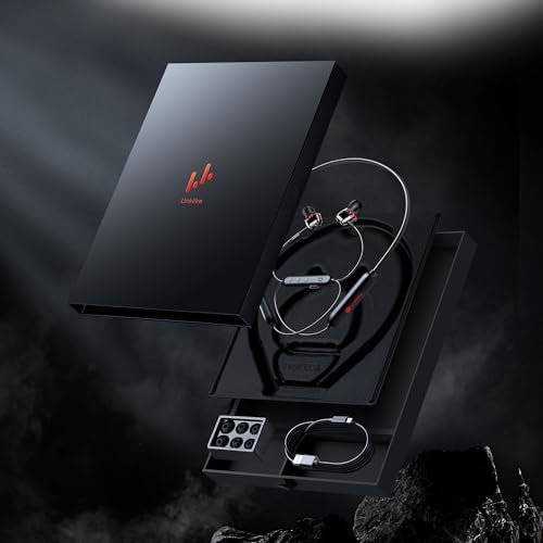 Linklike IPX7 Waterproof Bluetooth Neckband Headphones – 100-Hour Playtime Wireless Earbuds with Superior HD Sound Quality and 4 Dynamic Drivers – Ideal for Active Lifestyles, Running, Gym, and Outdoor Use – Seamless Device Compatibility and Secure Comfort Fit