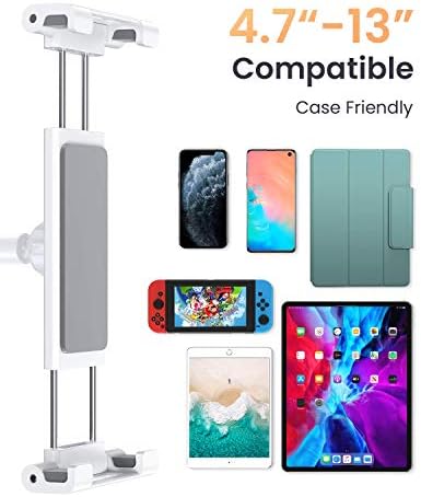 Versatile Adjustable Tablet Stand by LISEN – Ergonomic Holder for 4.7-13” Devices with Thick Cases – Hands-Free Viewing Solution for Home & Office – Lightweight, Portable Design with Durable Non-Slip Base for Enhanced Comfort & Stability