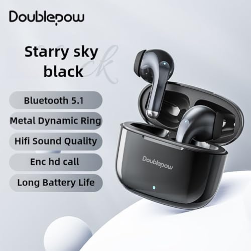 LP40 Pro Wireless Earbuds – Premium Bluetooth 5.3 Sports Headphones with Advanced Dual Noise Cancellation & Ultra-Low Latency, Perfect for Runners, Cyclists, and Fitness Aficionados – Ergonomic Comfort Fit in Stylish Black for Uninterrupted Audio Enjoyment