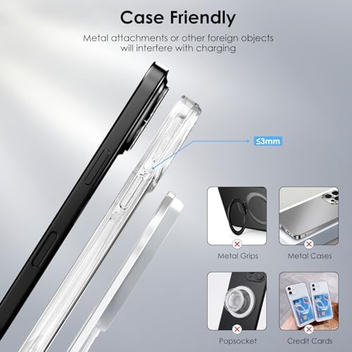 Revolutionary Qi2 Wireless Magnetic Charging Stand – Minthouz 15 W Fast Charger for i Phone 12-16 Series & Qi-Compatible Devices – Compact, Foldable Design with Enhanced Safety Features and Ergonomic Viewing Angle for Effortless Charging at Home or On-the-Go