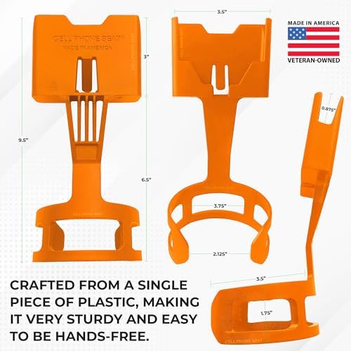 Universal Cup Holder Phone Mount for Cars & Trucks – Hands-Free Convenience, Fits All Phone Sizes & Cases, Made in USA, 2-Pack Black – Ideal for Navigation and Charging Access