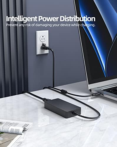 High-Power 130 W USB-C Charger for Dell Precision 3480/3580 Laptops – Ultra-Fast Type-C AC Adapter with Enhanced Safety Standards and 12-Month Warranty – Compatible with P165 G001, G002, G003, and P127 F001 Models