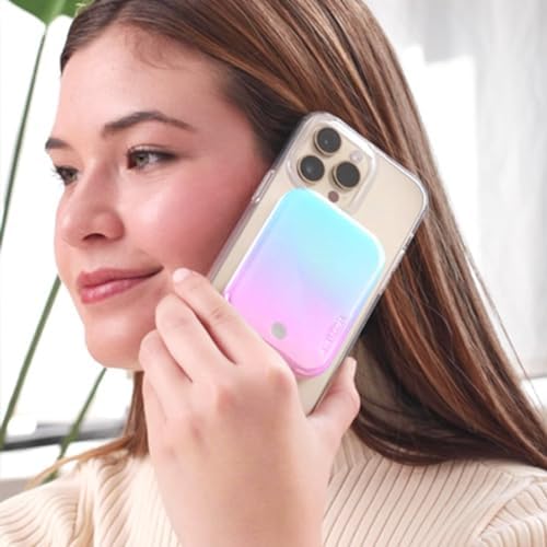 Stylish Hot Pink Leopard VELVET CAVIAR Magnetic Power Bank – Mag Safe Compatible Slim Charger for i Phone 12, 13, 14, 15 – Fast 5000 m Ah Portable Battery Pack with USB-C for Effortless Charging on the Go