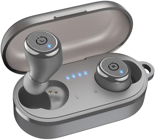 TOZO T10 Wireless Earbuds with Bluetooth 5.3 – Customizable EQ for Personalized Sound, Ergonomic Fit for Ultimate Comfort, 55 Hours Playtime, IPX8 Waterproof Rating, Wireless Charging Case – 2025 Enhanced Audio Experience for Active Lifestyles
