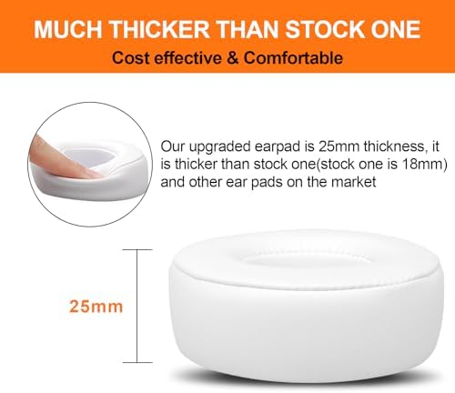 Upgrade Your Beats Solo 2 & 3 Experience with GVOEARS Premium Thicker Memory Foam Ear Pads – Exceptional Comfort & Noise Isolation, Durable 3 M Adhesive for Secure Fit, Stylish Grey Cushions for Enhanced Audio Performance and Long-Lasting Use – Perfect Headphone Accessories for Wireless & Wired Models