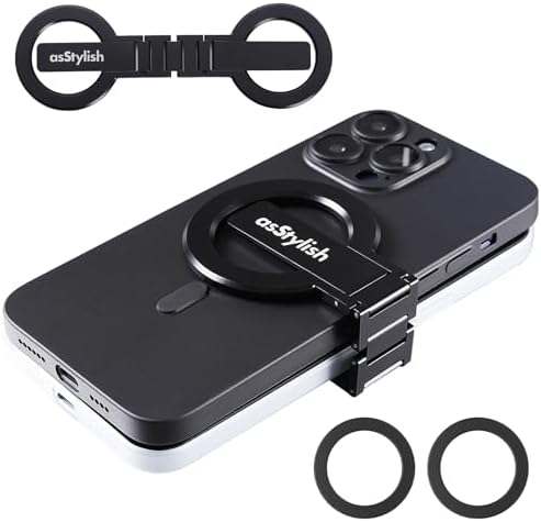 Twins Carry: Magnetic Dual-Phone Holder for iPhone & Android | Lightweight Solution for Professionals, Travelers & Gamers | Manage 2 Mobile Phones for Work, Personal Use (Black, General) – Enhanced Compatibility and Speed