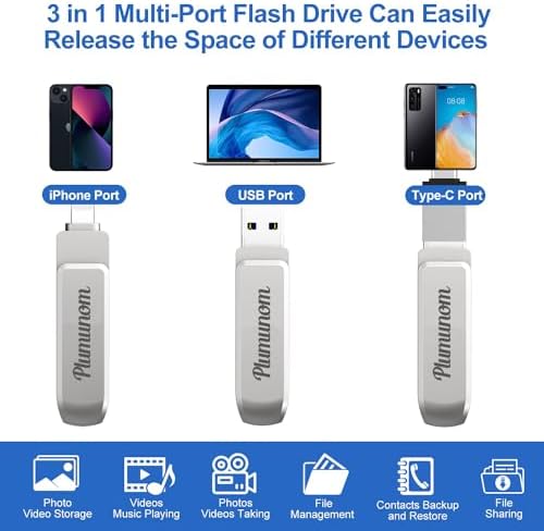 Experience Ultimate Storage Freedom with the 128 GB i Phone Flash Drive – High-Speed USB Memory Stick for Effortless Photo and Video Backup, Compatible with i OS, Android, and PC. Maximize Your Digital Space Today!