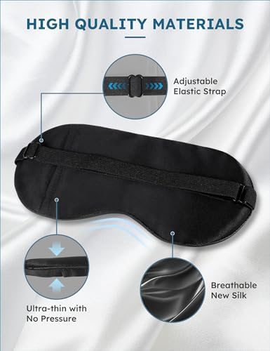 Ultimate Bluetooth Sleep Mask with High-Definition Sound: Perfect for Side Sleepers Seeking Unmatched Comfort and Entertainment – Experience Enhanced Connectivity, Crisp Audio, and Stylish Relaxation for Restful Nights and Mindful Moments – Ideal Gift for Music Lovers and Meditative Souls