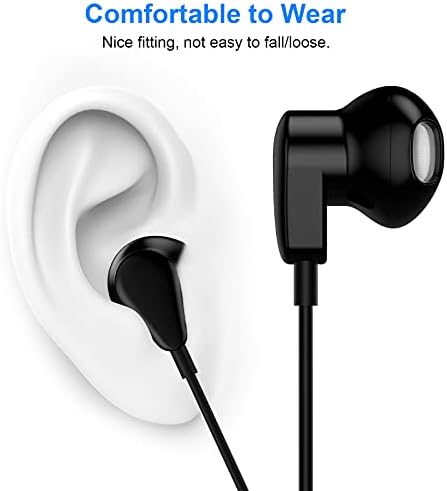 TITACUTE USB C Wired Earbuds with Noise Cancellation for i Phone 16 Pro Max, Samsung Galaxy S Series, and Google Pixel – Superior Sound Quality, Ergonomic Fit, and Built-in Mic for Clear Calls – Ultimate Compatibility for Music Lovers and Professionals