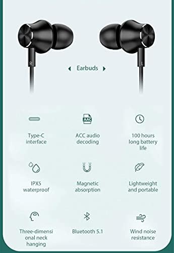 I35 Bluetooth Wireless Earbuds – 120 Hours Playtime, IPX5 Waterproof Neckband, Magnetic Suction Design, Skin-Friendly Comfort for Active Lifestyles, Enhanced Device Compatibility