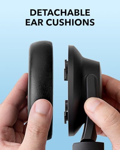 Elevate Your Listening Experience with Anker Soundcore Q11 Wireless Over-Ear Headphones – Unmatched 60-Hour Battery Life, Powerful Deep Bass for Immersive Sound, Hi-Res Audio Certification for Crystal Clear Clarity, Effortless Detachable Ear Cushions for Easy Maintenance, and Innovative Multipoint Connectivity for Dual Device Pairing Flexibility