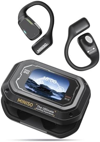 MINISO M98 Smart Translation Earbuds – Break Language Barriers with Real-Time Translation in 135 Languages, Bluetooth 5.4 for Seamless Connectivity, Comfortable Open Ear Design for Awareness, Touch Control Navigation for Effortless Use, Perfect for Travelers, Students, and Gamers Seeking Superior Audio Experiences