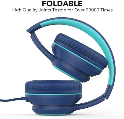Vibrant Purple A8 Over-Ear Headphones – Lightweight, Portable Design with High-Definition Mic for Seamless Hands-Free Calls – Immerse Yourself in Hi-Fi Stereo Sound with Tangle-Free 1.5 m Cable, Perfect for Travel and Daily Use on Smartphones, Tablets, and Laptops – Unmatched Comfort for All-Day Listening