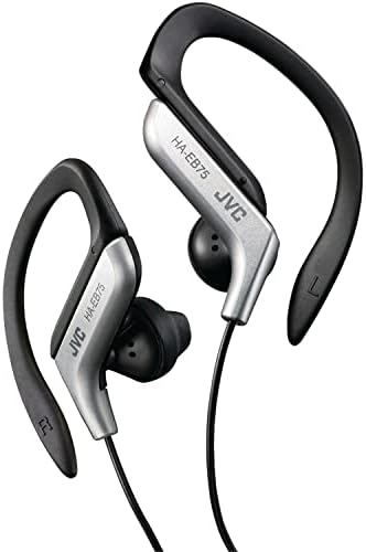 JVC HAEB75 P Sports Clip Headphones in Pink – Premium Wired Earbuds for Active Lifestyles with Enhanced Sound Quality and Secure Fit, Ideal for Running, Gym, and Outdoor Activities