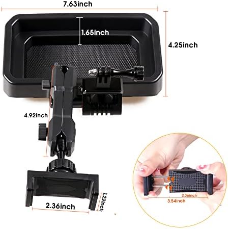 BESTAOO Premium Adjustable Dash Phone Mount for 2021-2025 Ford Bronco – Essential Driver-Side Cell Phone Holder for Effortless Navigation & Communication – Superior Stability with Universal Smartphone Compatibility