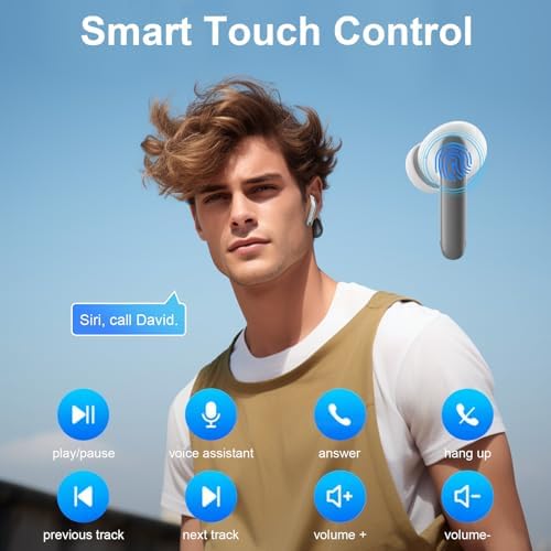 Samsung Galaxy S25 & S24 Ultra Bluetooth 5.3 Wireless Earbuds – Premium Noise Cancelling Headphones with IPX7 Waterproof Rating for Ultimate Durability, Enhanced Bass Stereo Sound, Built-in Mic, and LED Display – Perfect for Sports, Daily Use, and Intense Workouts