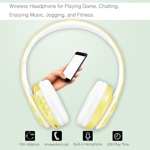 Lightweight Pink RAT TAIL V5.0 Bluetooth Over-Ear Headphones – Foldable Design with Micro SD/TF Card & FM Radio for Ultimate Audio Experience – Perfect Wireless & Wired Headset for Music Lovers on the Move