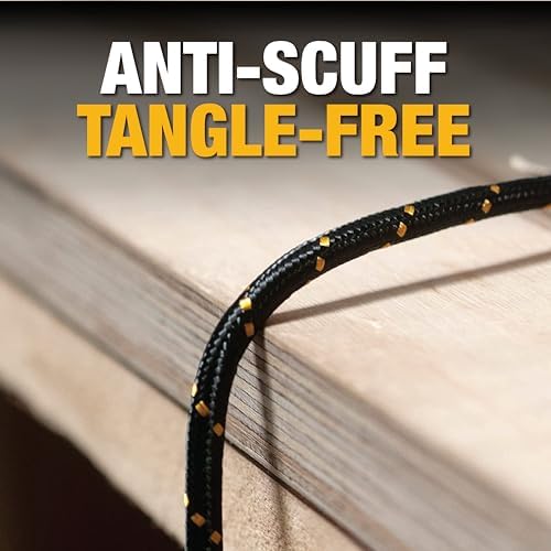 DEWALT Heavy Duty Braided Nylon USB C Cable for Fast Charging – Premium USB A to Type C Charger Compatible with i Phone 16/15, Samsung Galaxy S10/S10+/Note 9, LG V30 – Durable, Tangle-Free Design with Enhanced Performance and Reliability