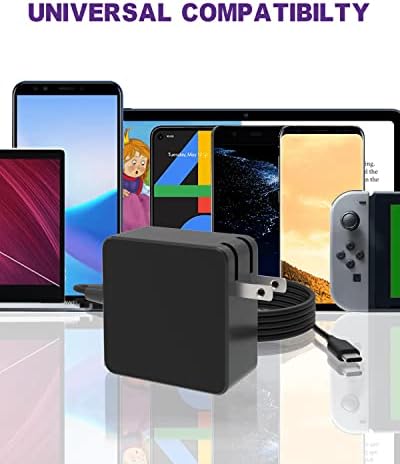 High-Efficiency 45 W USB-C Laptop Charger for Samsung Chromebook 4 & 4+ Models – Rapid Power Supply Adapter with Enhanced Compatibility for XE310, XE350, XE520 Series – Reliable & Safe Charging Solution with 5.64 ft Cable and 24/7 Customer Support