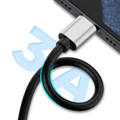 Cyven Premium 10 ft USB C Fast Charging Cable – 3-Pack High-Speed Type C Charger for Android Devices, Compatible with Samsung Galaxy S10, S9, S8 Plus – Enhanced Durability and Flexibility for Everyday Use