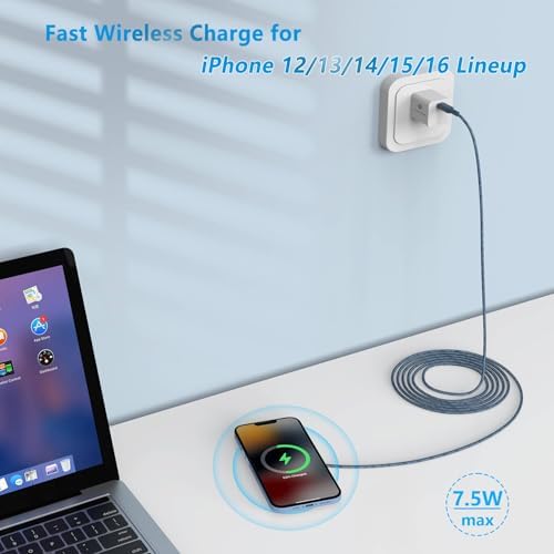ZEROLEMON Magnetic Wireless Charging Pad with 10 ft Cable – Ultra-Fast Charger for i Phone 16 Pro Max, 15/14/13/12 Pro Max, Plus, Mini & Air Pods – Effortless Mag-Safe Alignment, Premium Design for Maximum Charging Efficiency and Style