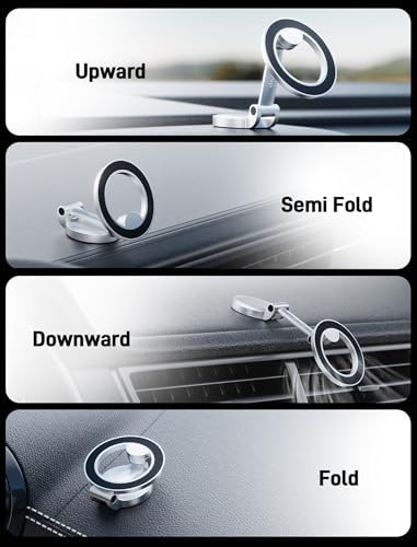 Ultra Magnetic Mag Safe Car Mount with 360° Rotation – Premium Phone Holder for i Phone 16/16 Pro Max/15/14/13 & Mag Safe Cases – Superior Stability & Sleek Black Design for Effortless Navigation and Enhanced Compatibility