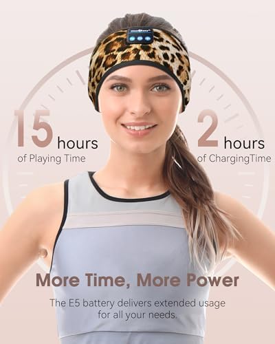 MUSICOZY Bluetooth 5.4 Sleep Headband Headphones – Ultimate Wireless Comfort for Sleep, Workouts, and Travel – The Perfect Gift for Active Lifestyles with Rapid Pairing and Sweatproof Design