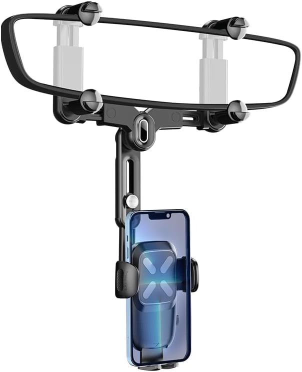 Revolutionize Your Driving Experience with Our Premium Mag Safe Car Mount – Secure Rear View Mirror Phone Holder for i Phone 16/15/14/13/12 Series & All Mag Safe Devices – Effortless Installation, Adjustable Viewing Angles, and Superior Magnetic Grip for Ultimate Safety and Convenience
