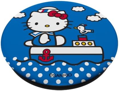 Hello Kitty Sailor on Her Boat PopSockets MagSafe PopGrip for iPhone – Enhanced Compatibility and Speed