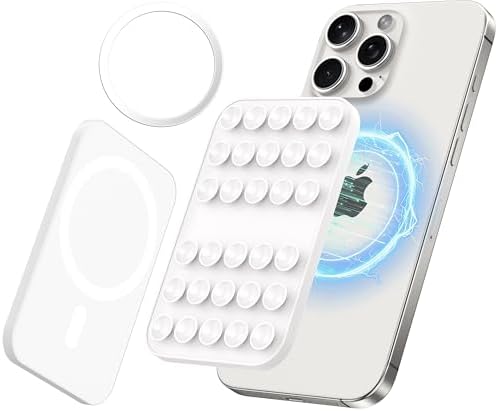 Revolutionary Patented Magnetic Suction Grip Mount for i Phone & Android – Effortless Hands-Free Phone Holder in Deep Blue, Perfect for Content Creators, Capture Stunning Selfies and Videos, Ultimate Compatibility with Mag Safe and Standard Cases, Portable and Stylish Design for On-the-Go Use