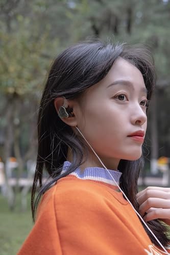 Kinboofi KBEAR Rosefinch Aqua Green Wired In-Ear Headphones – High-Performance Noise-Canceling Earbuds with Aviation-Grade Zinc Alloy Construction and Detachable Cable for Custom Audio – Perfect for Singers and Audiophiles Seeking Unmatched Sound Clarity and Comfort