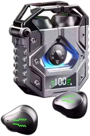 H09 Bluetooth 5.3 Wireless Earbuds – Superior Hi-Fi Sound with Advanced Noise Cancellation, IPX7 Waterproof Design, Long-Lasting Battery Life, Low Latency Mode for Gamers – Perfect for i Phone and Android Users (Black) – Elevate Your Listening Experience