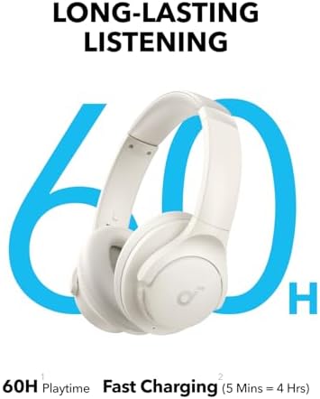 Elevate Your Listening Experience with Anker Soundcore Q11 Wireless Over-Ear Headphones – Unmatched 60-Hour Battery Life, Powerful Deep Bass for Immersive Sound, Hi-Res Audio Certification for Crystal Clear Clarity, Effortless Detachable Ear Cushions for Easy Maintenance, and Innovative Multipoint Connectivity for Dual Device Pairing Flexibility