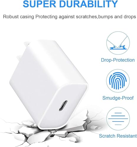 High-Performance 20 W USB-C to Lightning Charger Cable for Air Pods Pro & Max – Fast, Durable 5 FT Charging Solution for All Generations – Convenient Power for Home & Travel Use