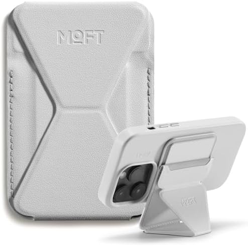 MOFT MagSafe Wallet for iPhone 15/14/13/12 Series, Strong Magnetic Phone Card Holder Fit 2 Cards & 3 Viewing Angles & Stain-Resistant Vegan Leather Phone Stand, Maple – Enhanced Compatibility and Speed