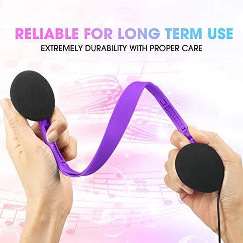 Chumia 40-Pack Colorful Classroom Headphones – Adjustable, Lightweight On-Ear Earphones for Kids and Adults – Durable Bulk Supply for Engaging Learning Experiences – Ideal for Schools and Group Activities