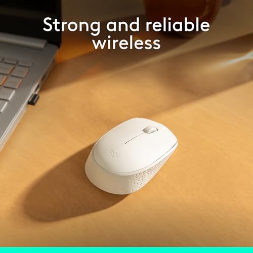 Logitech M170 Wireless Mouse – Ultra-Responsive Optical Tracking, Ambidextrous Design for All Users, 2.4 GHz USB Mini Receiver, 12-Month Battery Life, Perfect for PC, Mac & Laptop – Elevate Your Productivity with Seamless Wireless Freedom