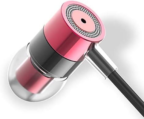 YNR Premium Metal Wired Earbuds with Microphone & Volume Control – Noise-Isolating In-Ear Headphones for Ultimate Audio Clarity – Perfect for School, Commuting, and Leisure – Compatible with i Phone, i Pad, i Pod, Samsung, Google Devices with 3.5 mm Jack – 3 Pairs Included for Versatile Use