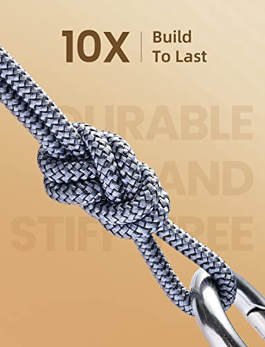 AINOPE Right Angle USB C Cable – 2-Pack (10 ft + 10 ft) Fast Charging 3.1 A Nylon Braided Charger for Enhanced Device Compatibility, Ideal for Gaming and Multitasking, Durable Black Design