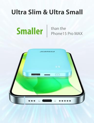 Experience Ultimate Portability with Alongza 10,000 m Ah Fast Charging Power Bank – Sleek Design with Built-In Cables and AC Plug for Effortless Device Charging on the Go – Lightweight, Compact USB C External Battery for Seamless Travel Convenience and Enhanced Compatibility Across All Smartphones and Gadgets