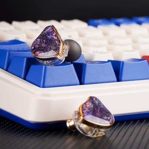 DB2 IEM Hybrid Earphones – Premium 1 BA & 1 DD In-Ear Monitors for Ultimate Sound Experience, Perfect for Gamers, Audiophiles, and Musicians – Stylish Purple Finish with Detachable 2-Pin Cable & 3.5 mm Connection for Enhanced Comfort and Performance