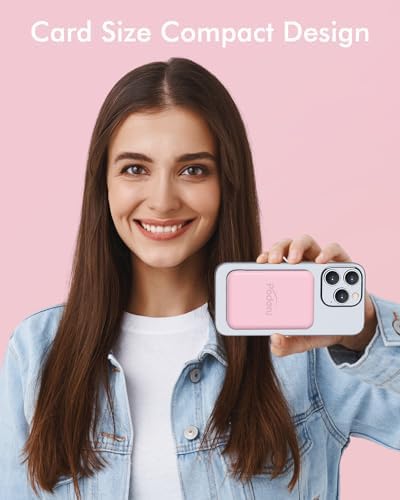 Podoru Mag Safe 5000 m Ah Portable Power Bank – Wireless Magnetic Charger with 20 W PD Fast Charging for i Phone 12 to 16 Series – Sleek, Lightweight Design for Effortless On-the-Go Charging – Includes Type-C Cable for Enhanced Versatility and Compatibility