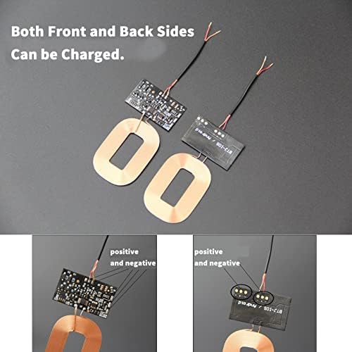 Transform Your Device with 2 Pack Qi-Compatible Wireless Charger Receiver Modules – Innovative Magnetic Spacer for Effortless Alignment, Cutting-Edge Safety Features Including Short-Circuit and Over-Voltage Protection – Ultimate Wireless Charging Solution for Modern Tech Enthusiasts