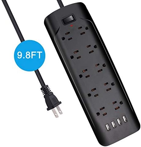 Transform Your Power Experience with the 10 FT Polarized 2 Prong to 3 Prong Outlet Adapter – Featuring 5 V 3.4 A USB Charging, 1700 Joules Surge Protection, and Wall Mountable Design for Non-Grounded Outlets – Perfect for Home and Office Efficiency