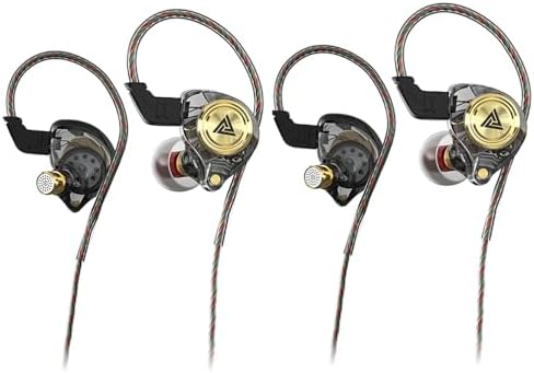 Experience Unmatched Audio Precision with Yeabomy Wired Gaming Earbuds – Dual Pack of Ergonomic In-Ear Monitors Featuring 10 mm Dynamic Drivers for Superior Sound Fidelity, Immersive Deep Bass, and Exceptional Noise Isolation – Designed for Gamers, Music Lovers, and Professionals – Tangle-Free Connection for Seamless Gaming and Communication – Sleek Black Aesthetic Perfectly Fits Any Setup