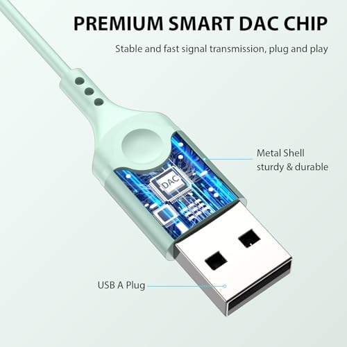 Transform Your Audio Experience with ASKUBSKU Pink USB Wired Headset: 7.5 Ft Premium Earbuds Featuring Advanced Noise-Canceling Microphone for PC – Perfect for Gaming, Remote Work, and Extended Comfort with Ergonomic Design and Instant Mute Control